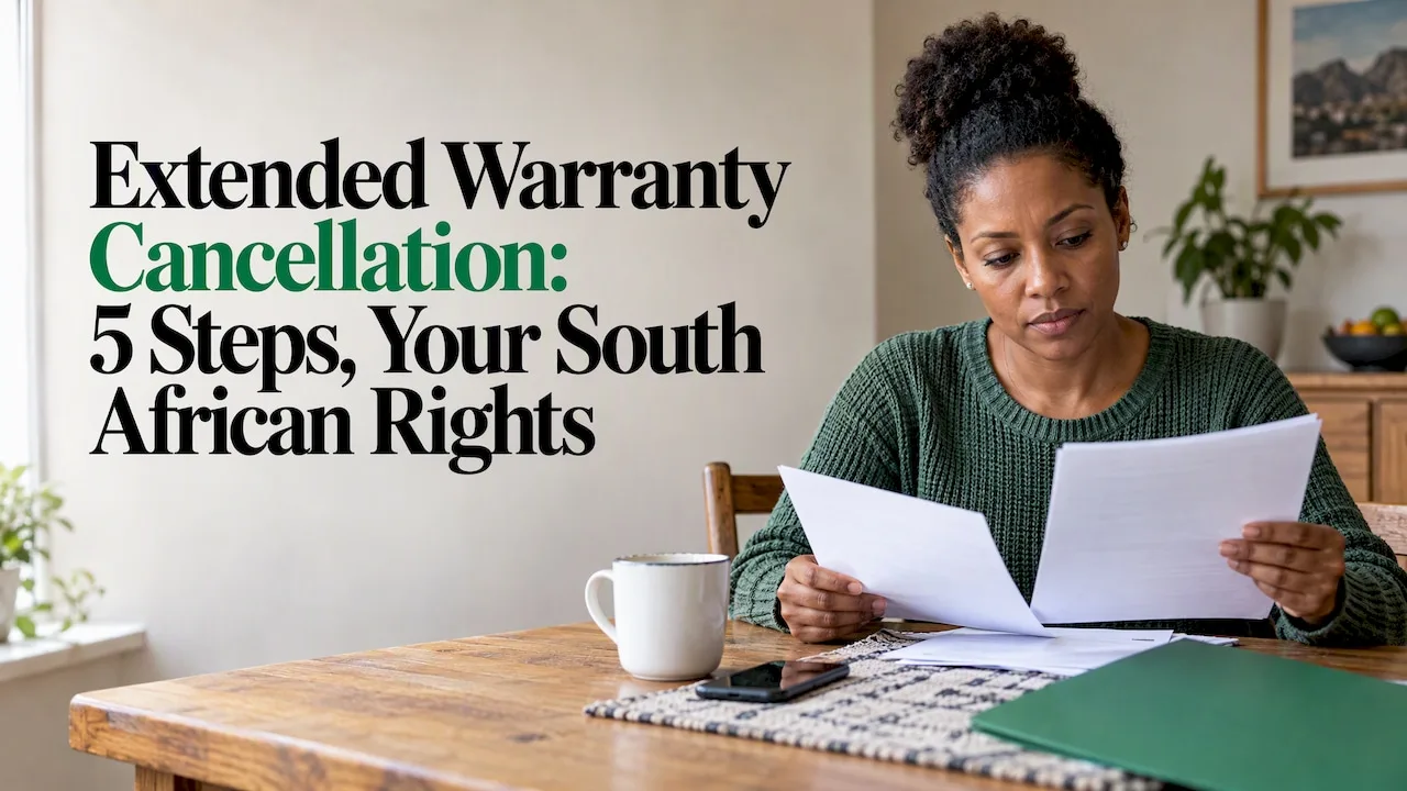 Car owner reviewing warranty refund paperwork